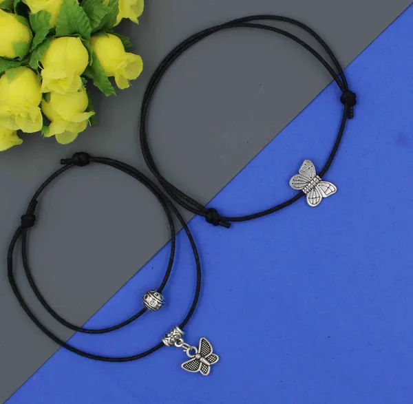 Butterfly_Charm_Black_Thread_Anklet_Set___Pack_of_2_Adjustable_Boho_Anklets_for_Girls___Women