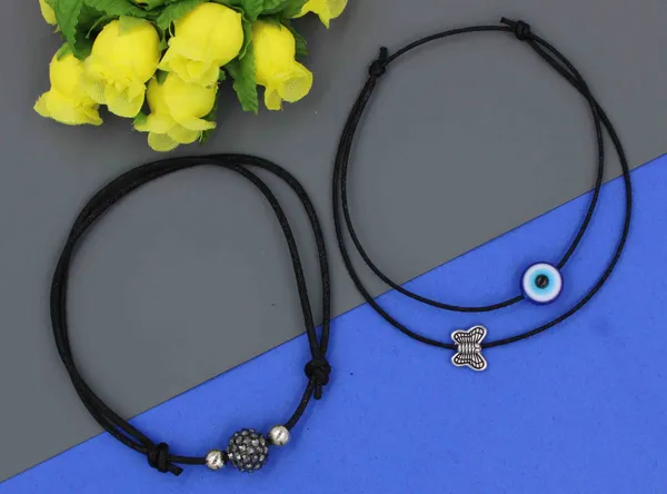 Evil_Eye___Butterfly_Charm_Anklet_Set_with_Diamond_Gan_Metal_Beads_(Set_of_2)