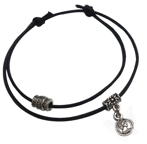 Spiritual___Trendy_Black_Thread_Anklet_Combo___Set_of_6