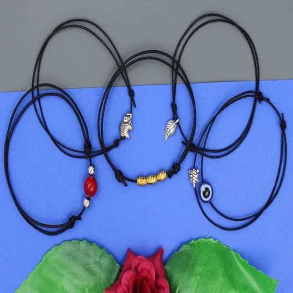 Boho_Charm_Black_Thread_Anklet_Set___5_Pcs