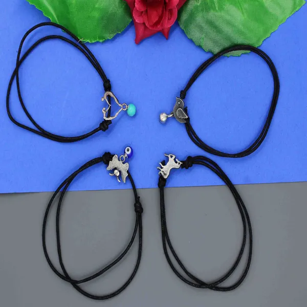 Whimsical_Wanderers_Black_Thread_Anklet_Set___Pack_of_4