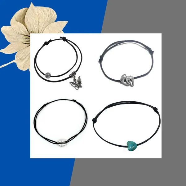 Charm_Tales_Black_Thread_Anklet_Set___Pack_of_4