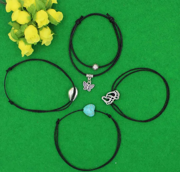 Charm_Tales_Black_Thread_Anklet_Set___Pack_of_4