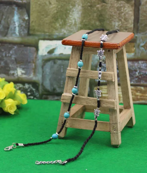Oxidized_Thread_Anklet_Combo___Tribal_Charm___Turquoise_Beads