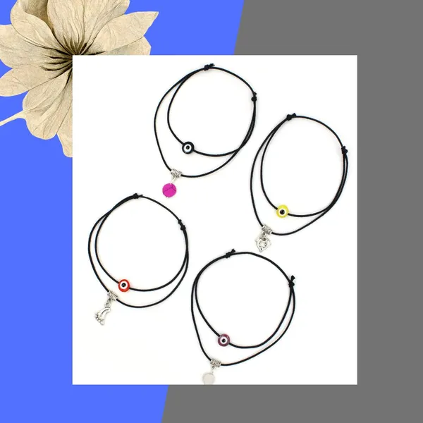 VibeGuard_Anklet_Set___Colorful_Charms_of_Protection