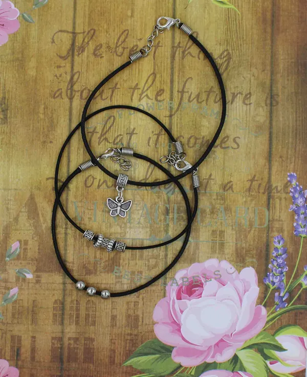 Classic_Charm_Black_Thread_Anklet_Set___Pack_of_3_Minimalist_Styles
