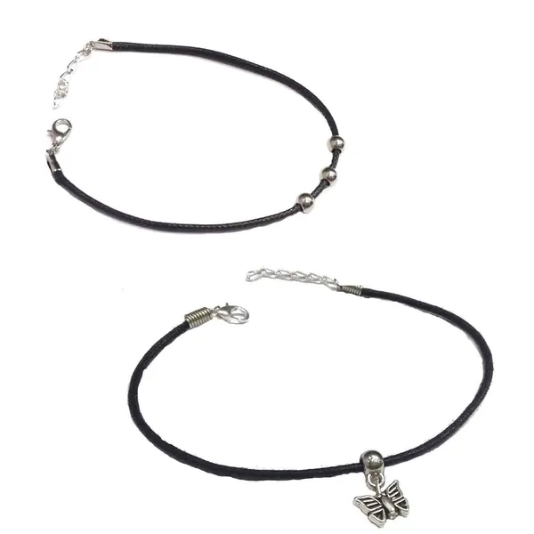 Minimal_Charm_Anklet_Set___Beaded___Butterfly_Design_(Pack_of_2)