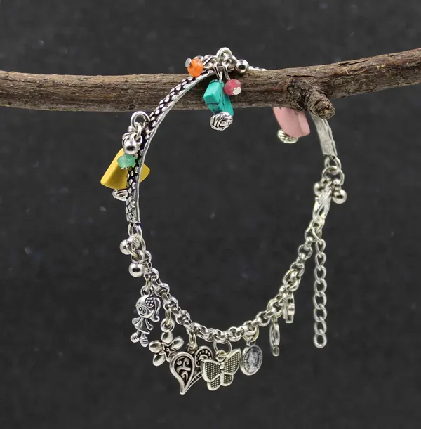 Boho_Charm_Half_Kada_Half_Bracelet_with_Colorful_Stone_and_Oxidized_Pendants