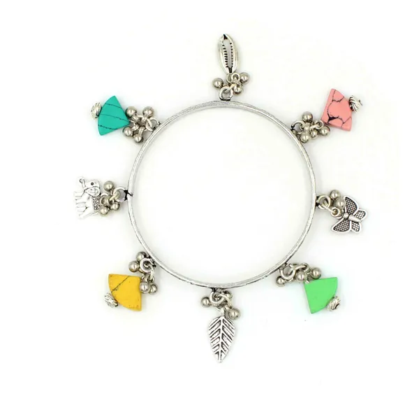 Oxidised_Silver_Charm_Bangle_with_Tribal_Motifs___Multicolor_Stones___Size_2.2_to_2.8