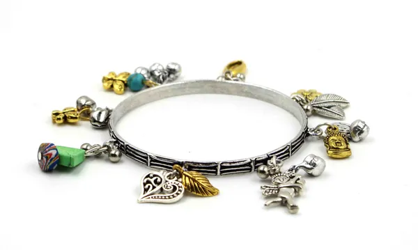 Dual-Tone_Oxidised_Charm_Bangle_with_Tribal___Spiritual_Motifs___Size_2.2_to_2.8