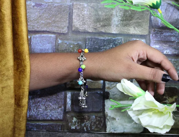 Oxidised_Carving_Bangles_with_Multicolor_Beads___Ghungroo_-_Set_of_2