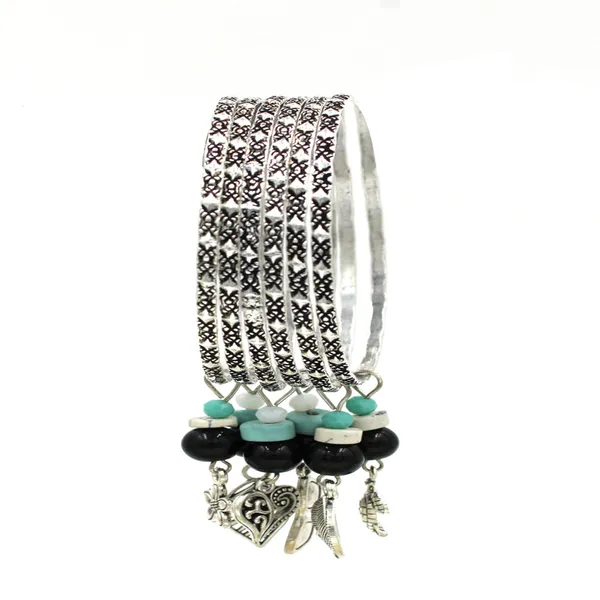 Boho_Charm_Oxidized_6_Bangle_-_Set_Tribal_Chic_Collection