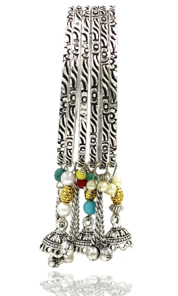 Ethnic_Melody_Oxidized_Silver_Bangles_with_Jhumki___Beaded_Danglers