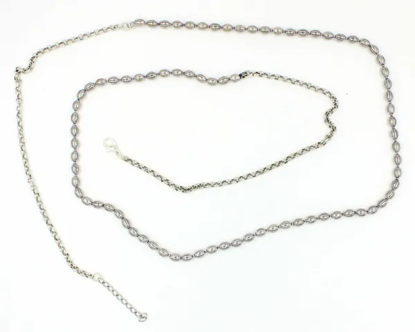 Plain_oxidised_silver_Slim_Kamarband_for_Women_and_Girls