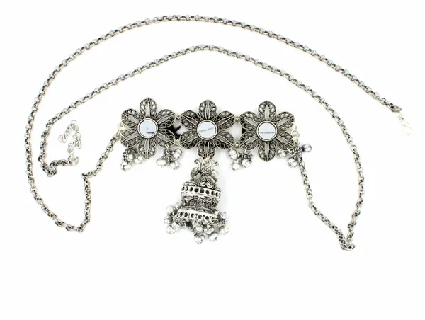 Plain_oxidised_silver_Slim_Kamarband_With_Jumkhi_Hanging_for_Women_and_Girls_(Copy)