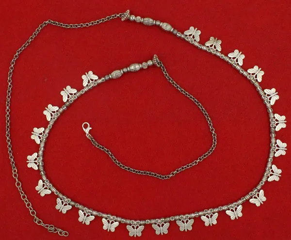 Plain_oxidised_silver_Slim_Kamarband__for_Women_and_Girls