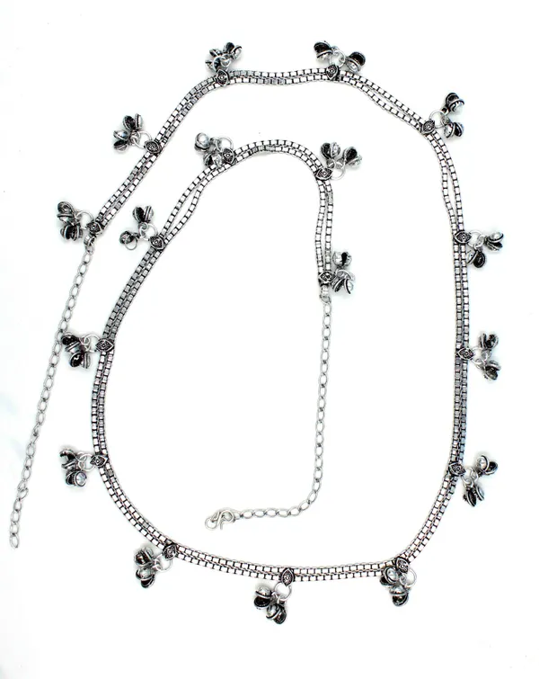 Plain_oxidised_silver_Slim_Kamarband__for_Women_and_Girls