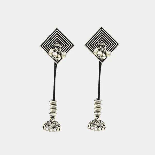 Oxidised_Jhumka_Danglers_with_Brass_Chain