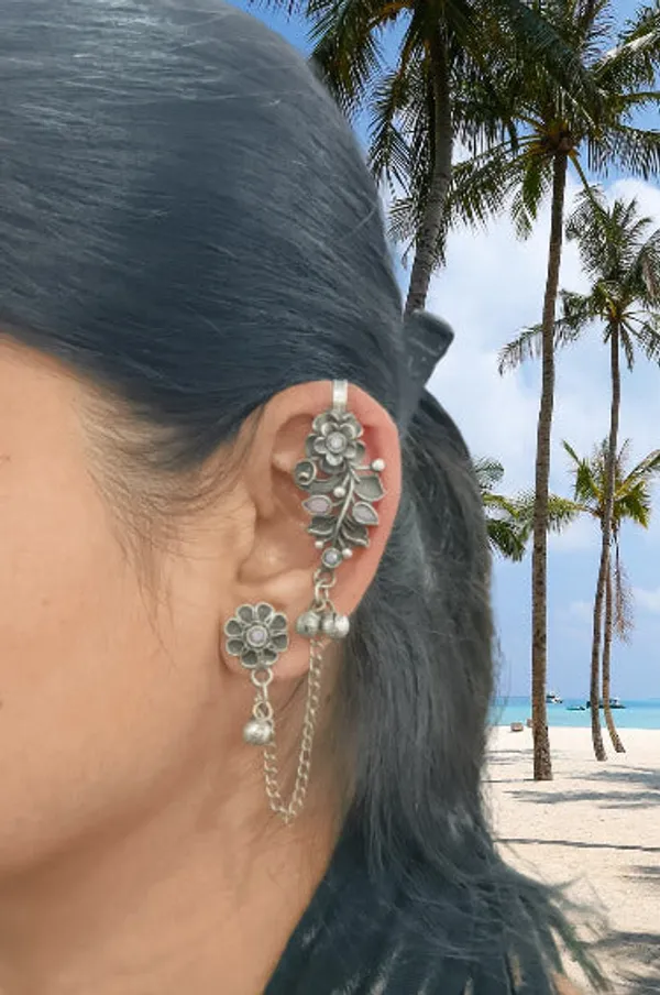 Dark_Oxidized_Silver_Earcuff_for_Women___Girls