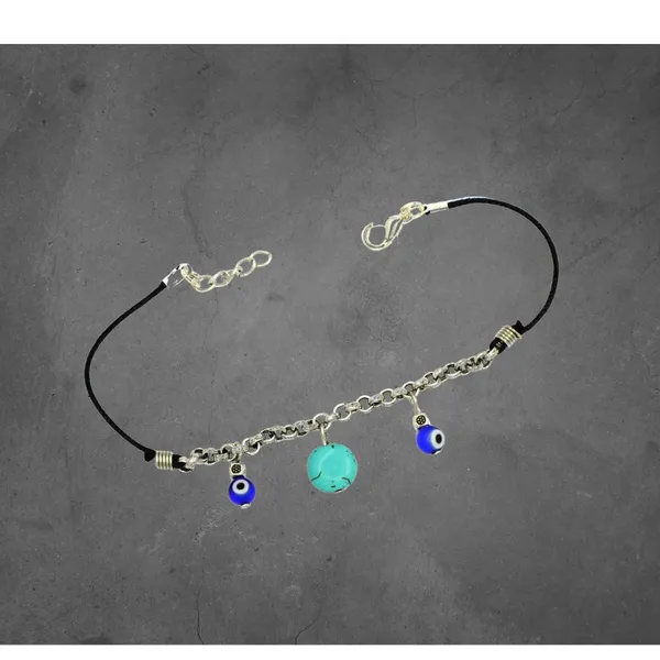 Evileye_+_Tarquise_Beades_chain_+_thread_anklet_Cotton_Dori_Anklet