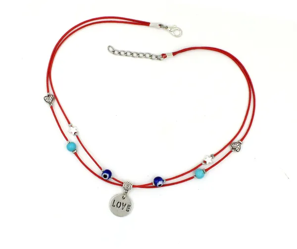 Red_Coton_Thread_With_LOVE_Pendant,Evileye_Choker_Necklace_for_Girls___Women_Silver_Plated_Brass_Choker