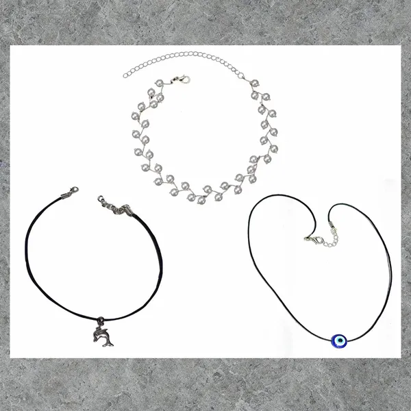 Trendy_Girls_Choker___Charm_Necklace_Combo___Set_of_3_(Adjustable)