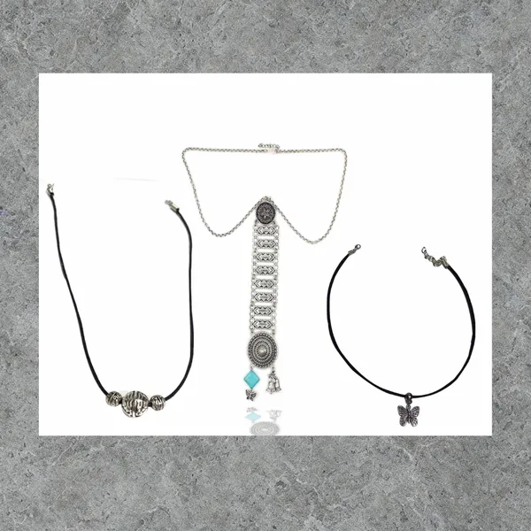 __Boho_Charm_Choker_Necklace_Combo___Set_of_3_for_Women___Girls__(Image_6___Tribal_Pendant,_Antique_Butterfly,_and_Beaded_Boho_Chokers)