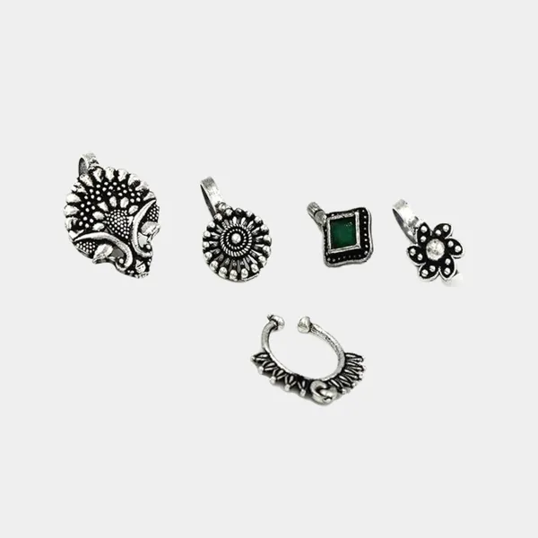 Oxidised_Silver_Colorful_Nosepin_for_Women___Girls