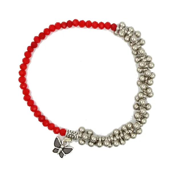 Acrylic_Anklet_in_red_stylish_wear