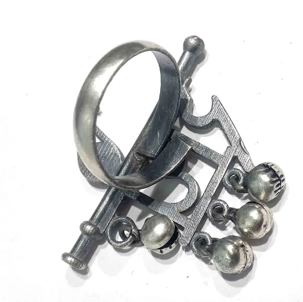 Oxidised_Adjustable_RADHE_Ring_For_Girls