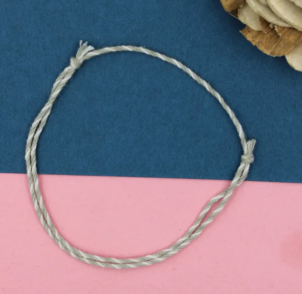 _Grey___white_Plain_Cottan_Thread_Anklet/nazariya_for_Girls,Women,Boys,Men_Cotton_Dori_Anklet