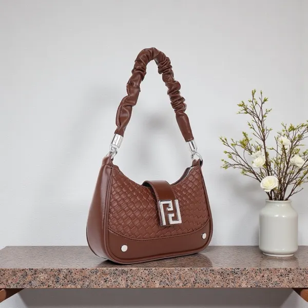 Brown_Elegant_Valentina_Shoulder_Bag_Ith_Sling_Belt