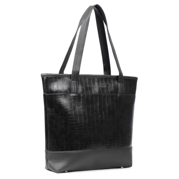 Black_Keesha_Tote_Bag_&_Brown_Emboss_Edc_Sling_Bag_Combo_–_Premium_Vegan_Leather_|_Buy_1_Get_1_Festive_Offer