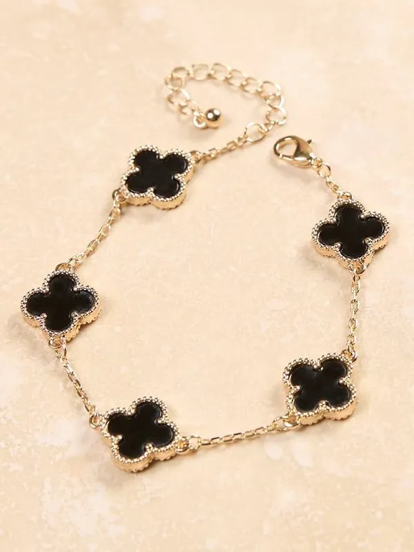 Clover_Golden_Chain_Charm_Bracelet