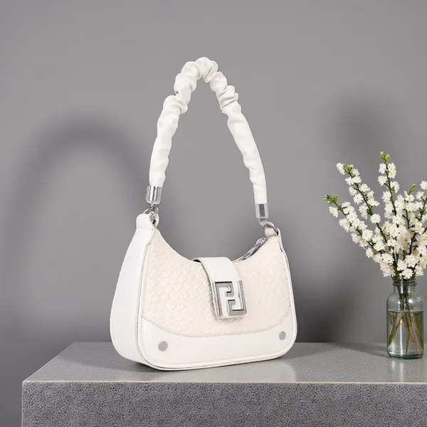 White_Elegant_Valentina_Shoulder_Bag_Ith_Sling_Belt