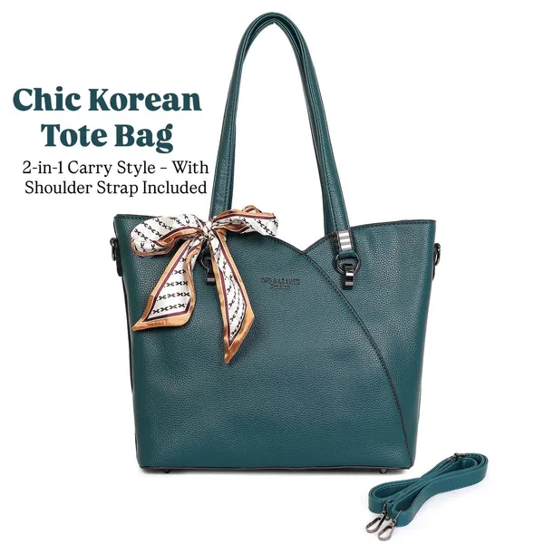 Marine_Green_Classic_Korean_Tote_Bag