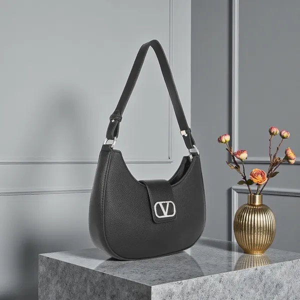 Black_Classic_Venus_Shoulder_Bag_With_Sling_Belt_(korean)