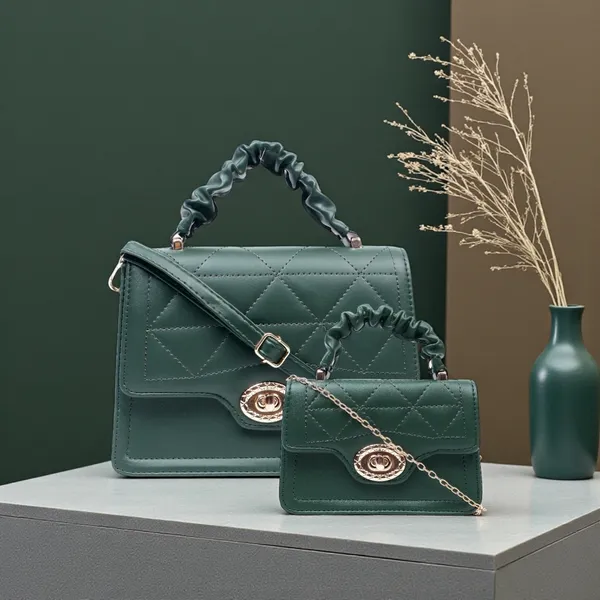 Dark_Green_Mia_Bella_Sling_Bag_For_Women_(Pack_Of_2)_(korean)