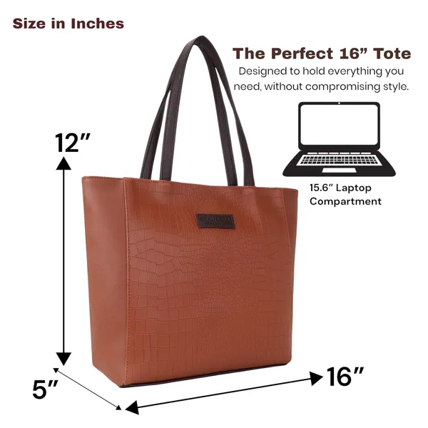 Tan_Fiona_Tote_&_Brown_EDC_Sling_Combo_–_Croco_Vegan_Leather_|_Buy_1_Get_1_Festive_Offer