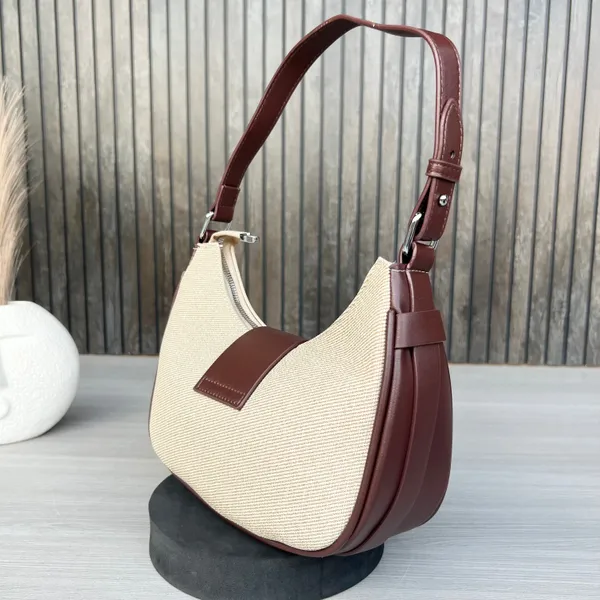 Brown_Classic_Adele_Canvas_Blended_Shoulder_Baguette
