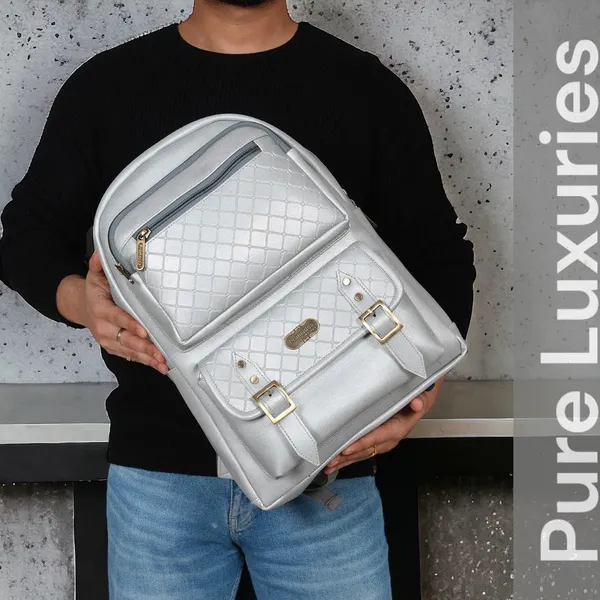 Metallic_Silver_Milan_Leather_Backpack_for_Men_and_Women._College_Office_Travel_Laptop_Backpack