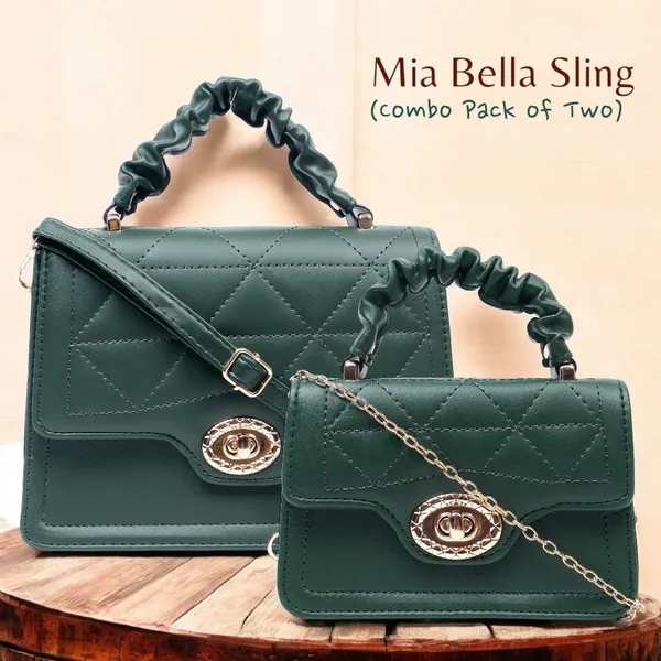 Dark_Green_Mia_Bella_Sling_Bag_For_Women_(Pack_Of_2)_(korean)