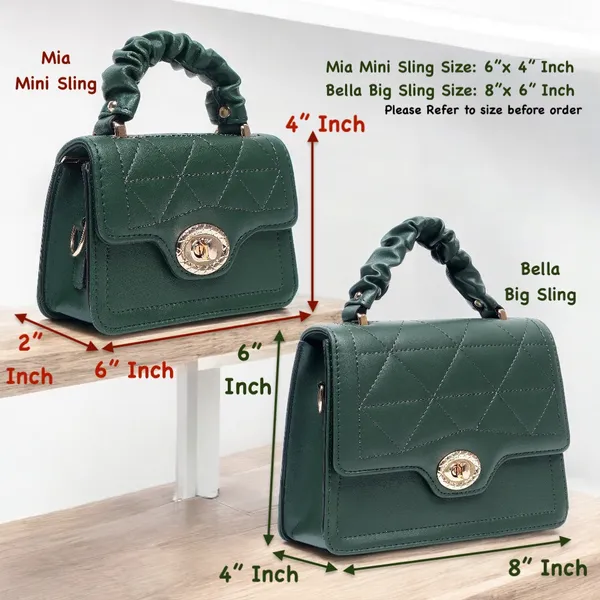 Dark_Green_Mia_Bella_Sling_Bag_For_Women_(Pack_Of_2)_(korean)