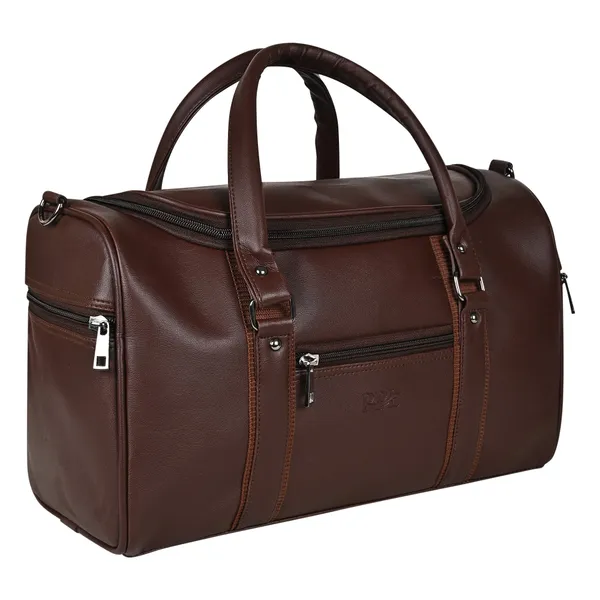 Choco_Brown_Elegant_Camden_Vegan_Leather_Duffel_Bag_For_Men_And_Women