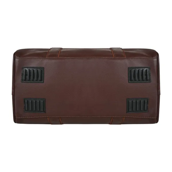 Choco_Brown_Elegant_Camden_Vegan_Leather_Duffel_Bag_For_Men_And_Women