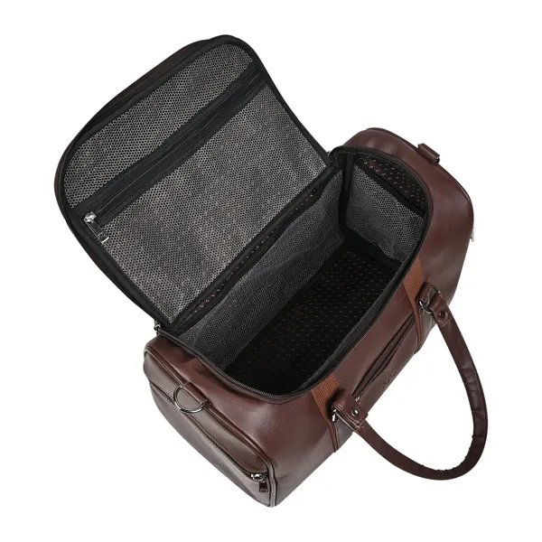 Choco_Brown_Elegant_Camden_Vegan_Leather_Duffel_Bag_For_Men_And_Women