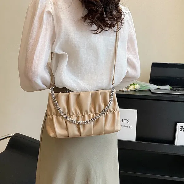 Khaki_Cloud_Chain_Shoulder_Sling_Bag_for_Women