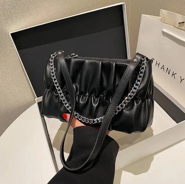 Black_Cloud_Chain_Shoulder_Sling_Bag_for_Women