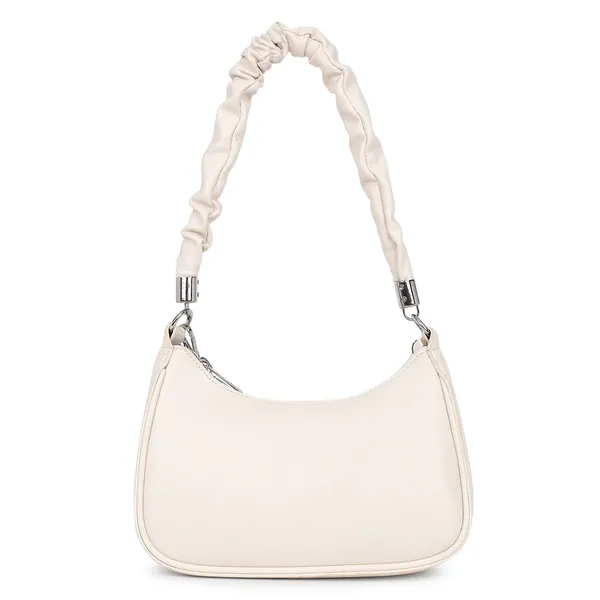 White_Elegant_Mia_Baguette_Sling_Crossbody_Bag_With_Coin_Pouch