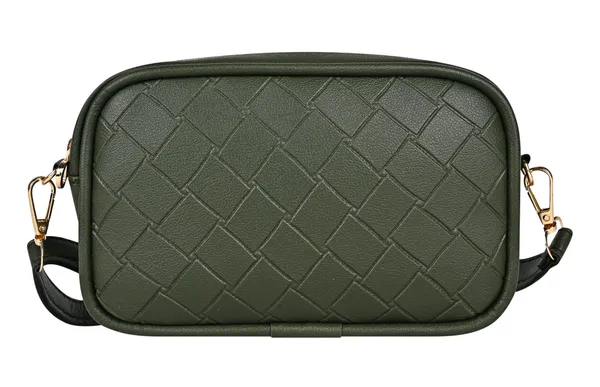 Olive_Green_Check_Emboss_Crossbody_Cum_Waist_Bag_For_Women